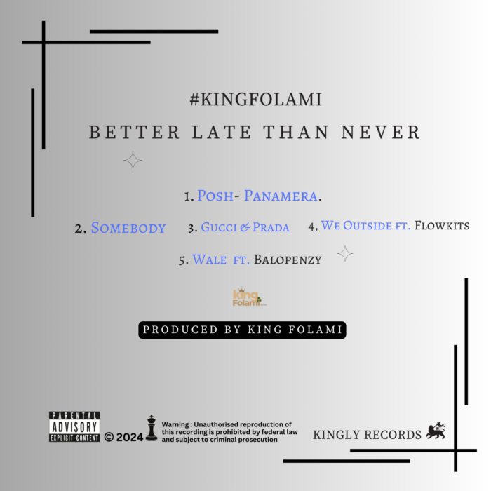 back design of Cd art of King Folami Better late than Never