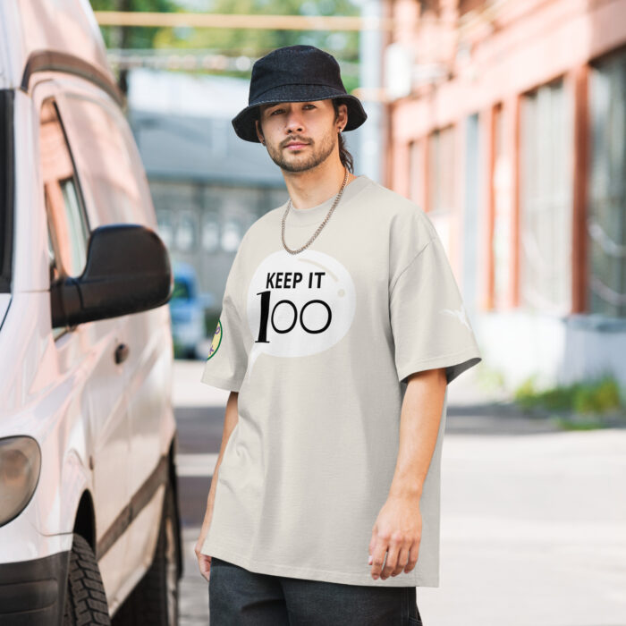 Keep it 100 Oversized faded t-shirt - Image 4